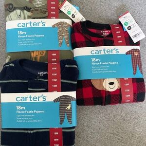 Bundle Carters Fleece PJs 18mo
